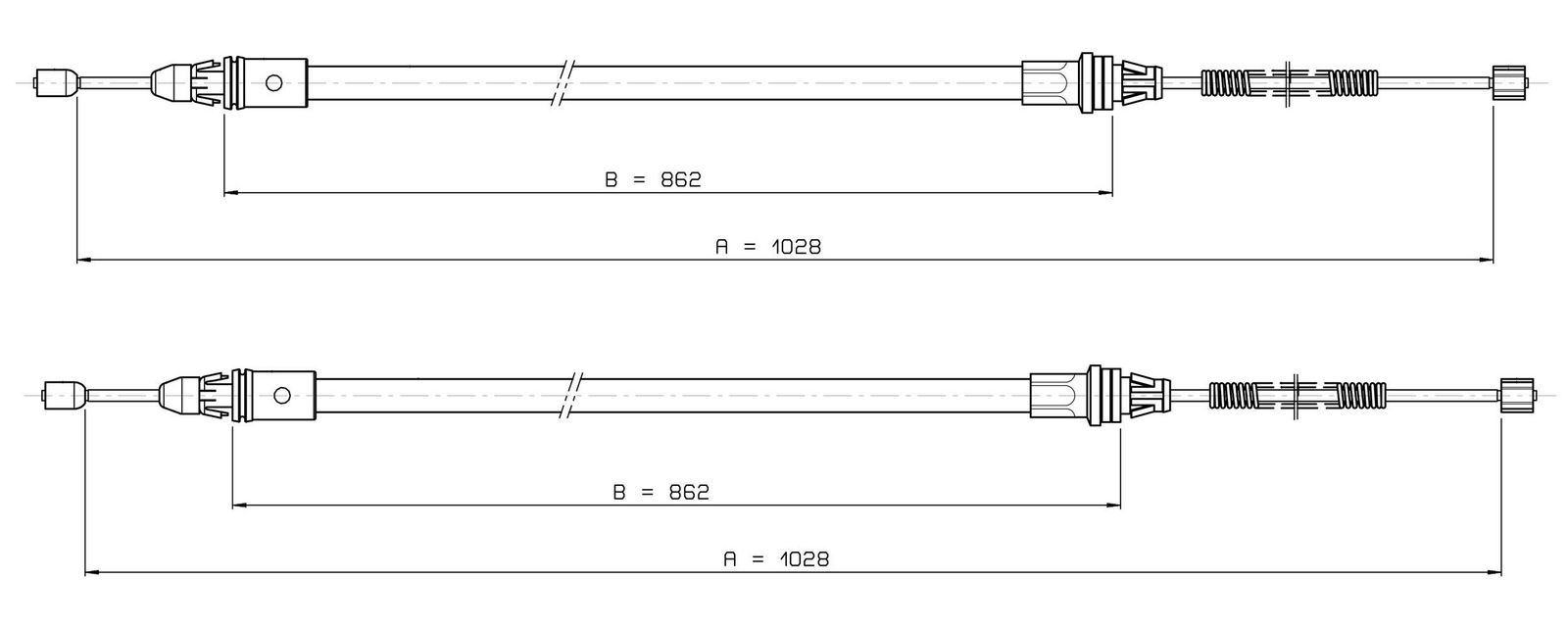 METZGER AUTOTEILE 10.9337 Cable pull, parking brake