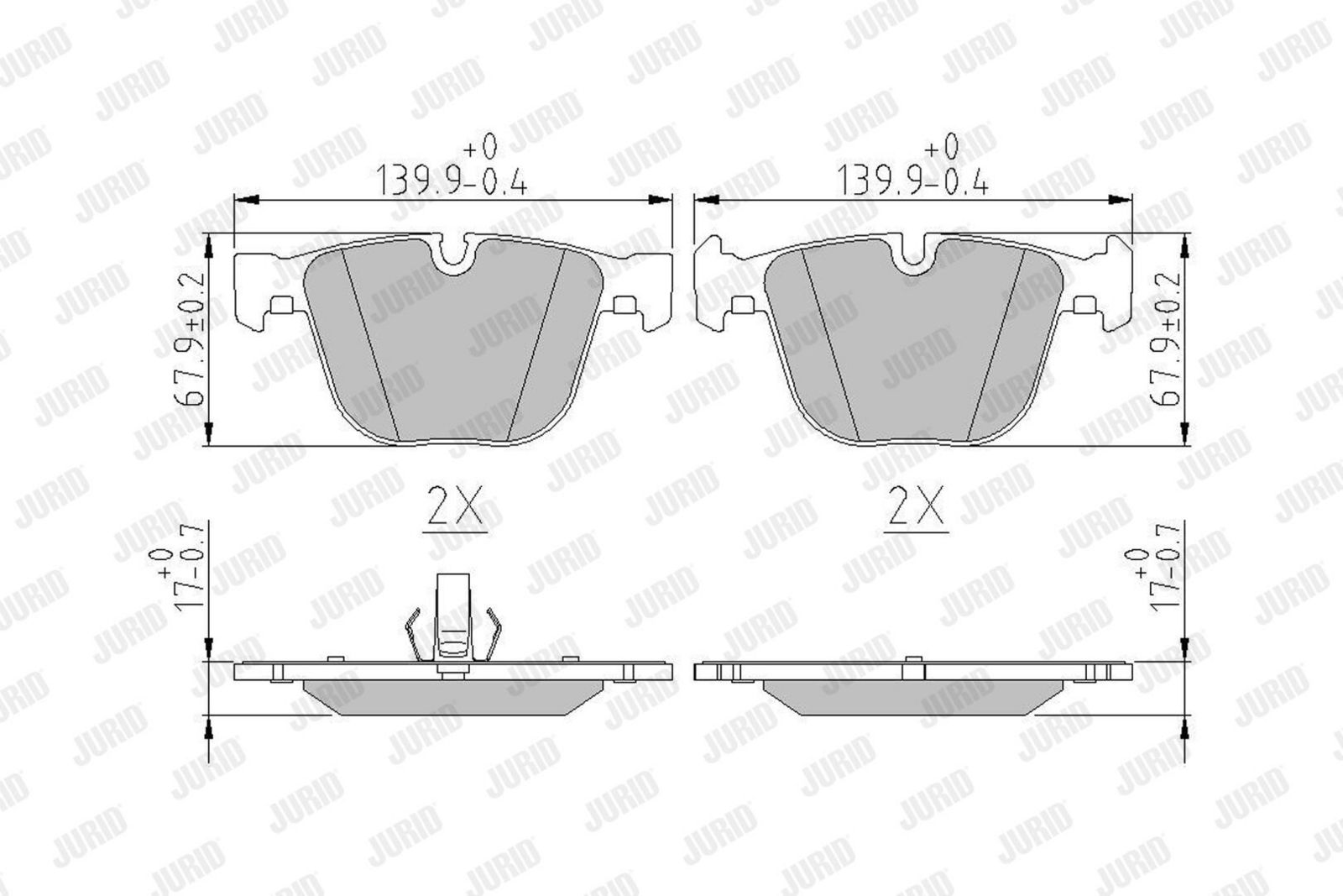 Brake Pad Set, disc brake-1