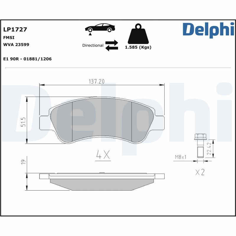 Brake Pad Set, disc brake