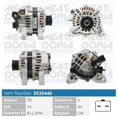 MEAT & DORIA 5535446 Alternator