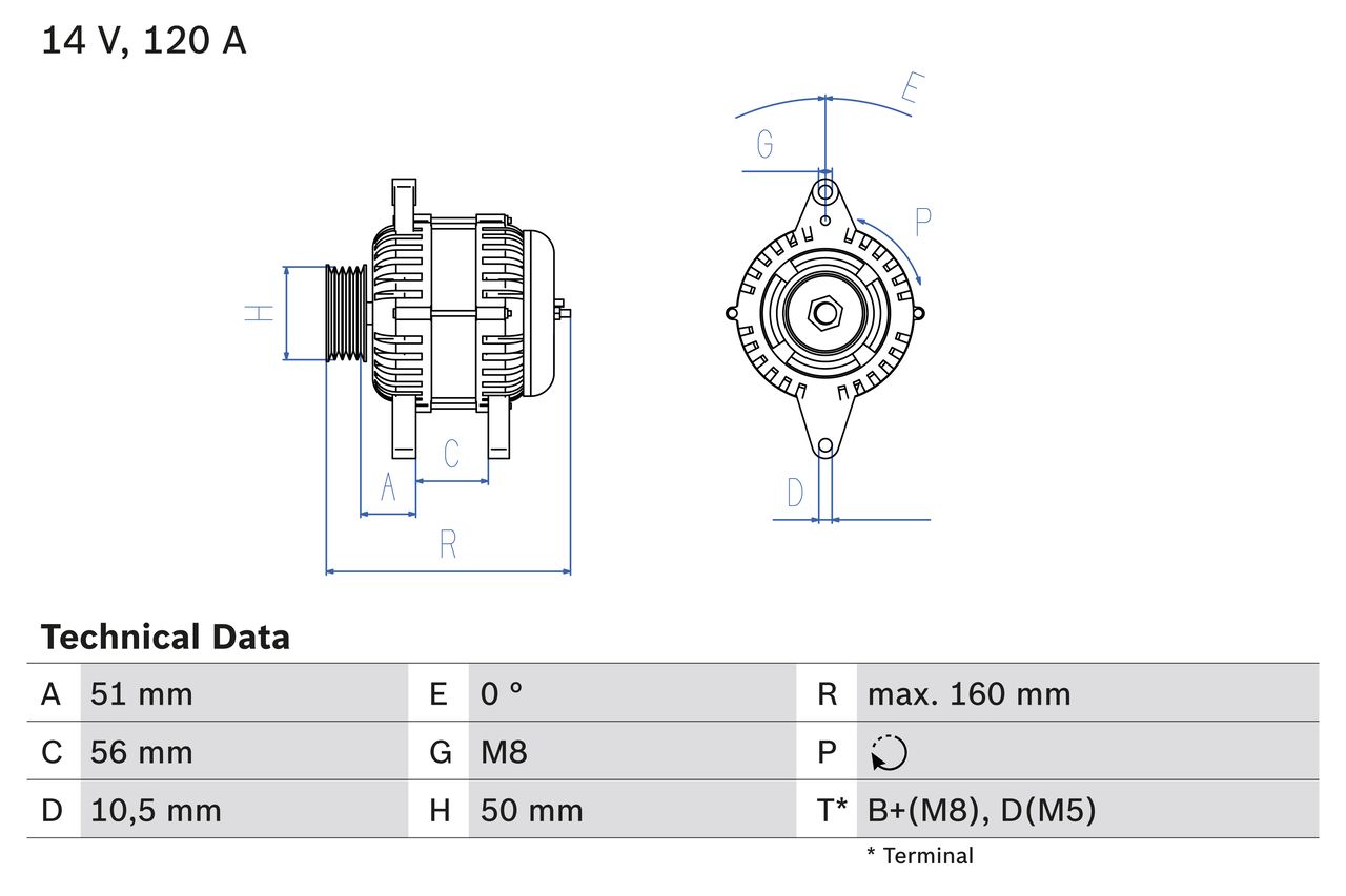BOSCH 0 986 039 240 Alternator