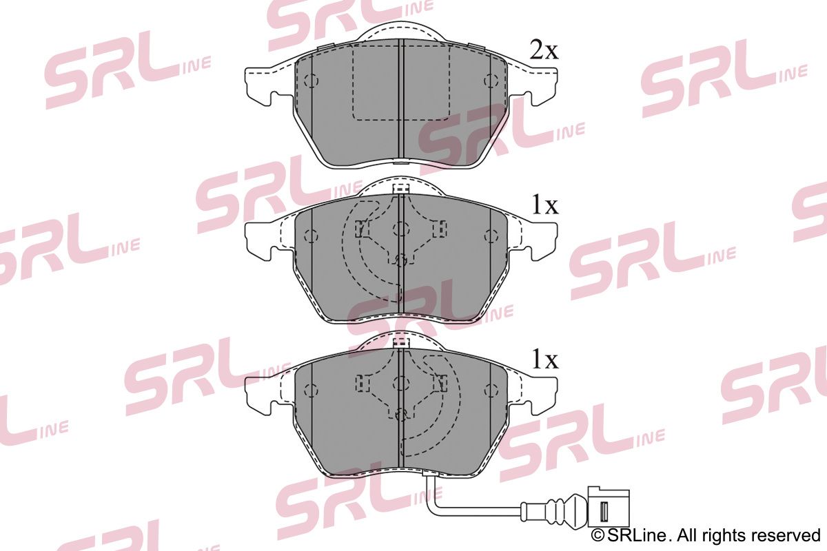 SRLINE S70-0201 Brake pad set, disc brake