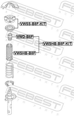 Dust Protection Kit, shock absorber-1