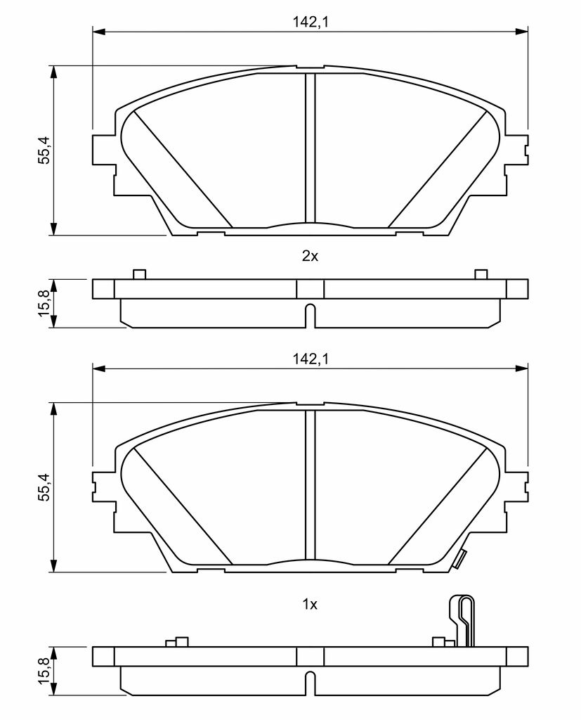 Brake Pad Set, disc brake-7