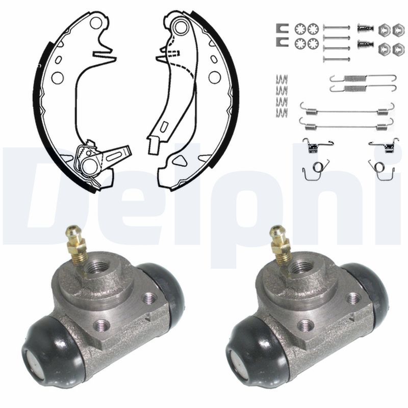 DELPHI KP776 Brake shoe set