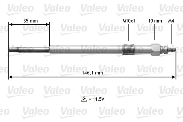 VALEO 345139 Glow plug