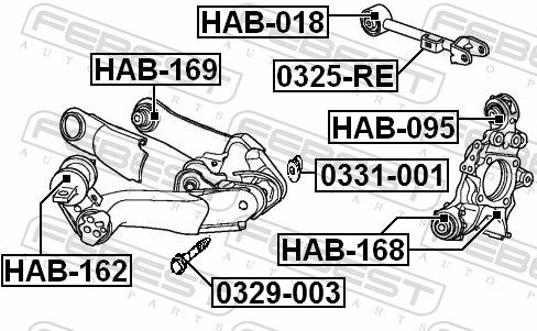 Mounting, control/trailing arm-1