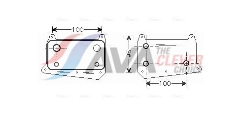 AVA CLEVER CHOICE MS3376 Oil cooler, engine oil