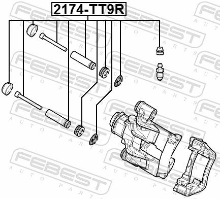 Guide Sleeve Kit, brake caliper-1
