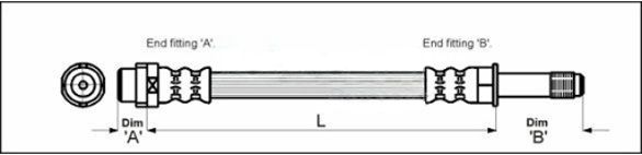 METZGER AUTOTEILE 4110331 Brake hose