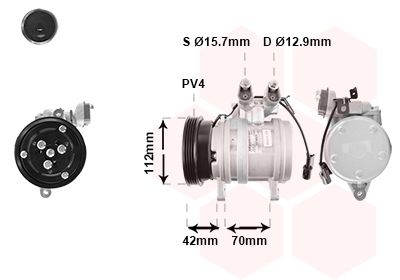 VAN WEZEL 8200K201 Compressor, air conditioning