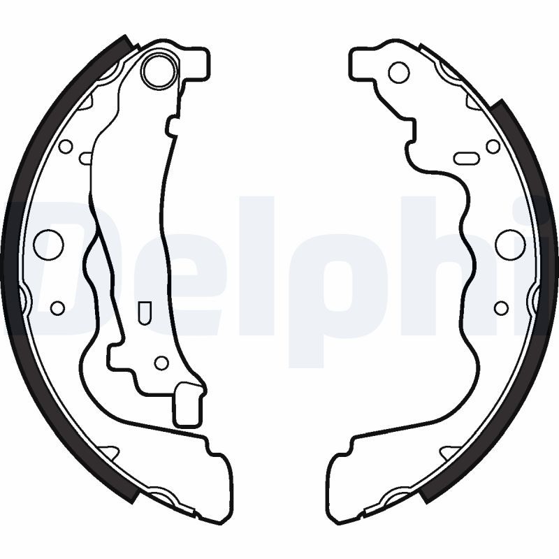 DELPHI LS2022 Brake shoe set