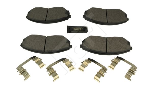 HART 260 761 Stabdžių trinkelių rinkinys, diskinis stabdys