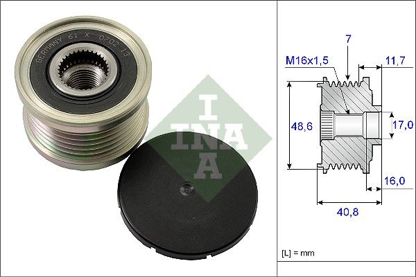 SCHAEFFLER INA 535 0080 10 Alternator freewheel clutch
