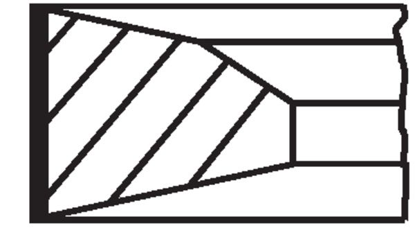 MAHLE 213 RS 10010 0N0 Piston ring set