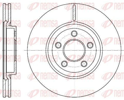 REMSA 6637.10 Brake disc