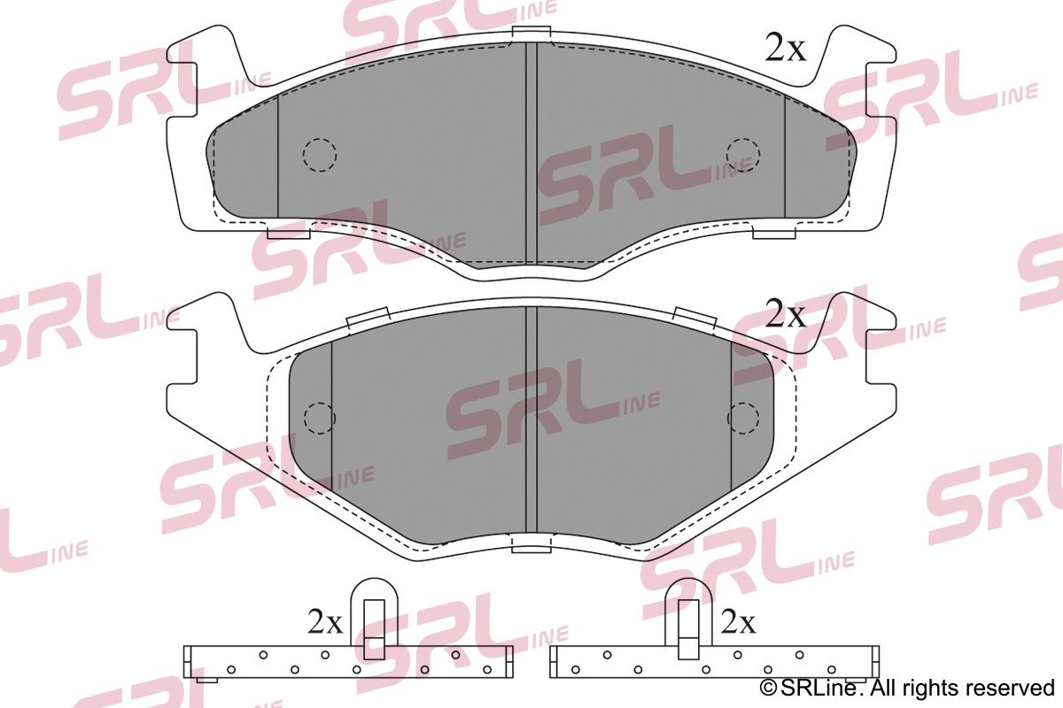 SRLINE S70-0064 Brake pad set, disc brake