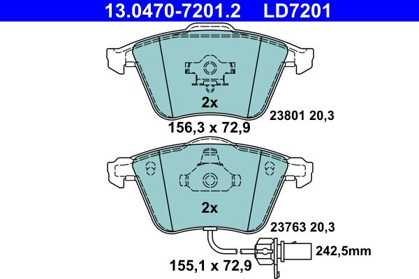 Brake Pad Set, disc brake