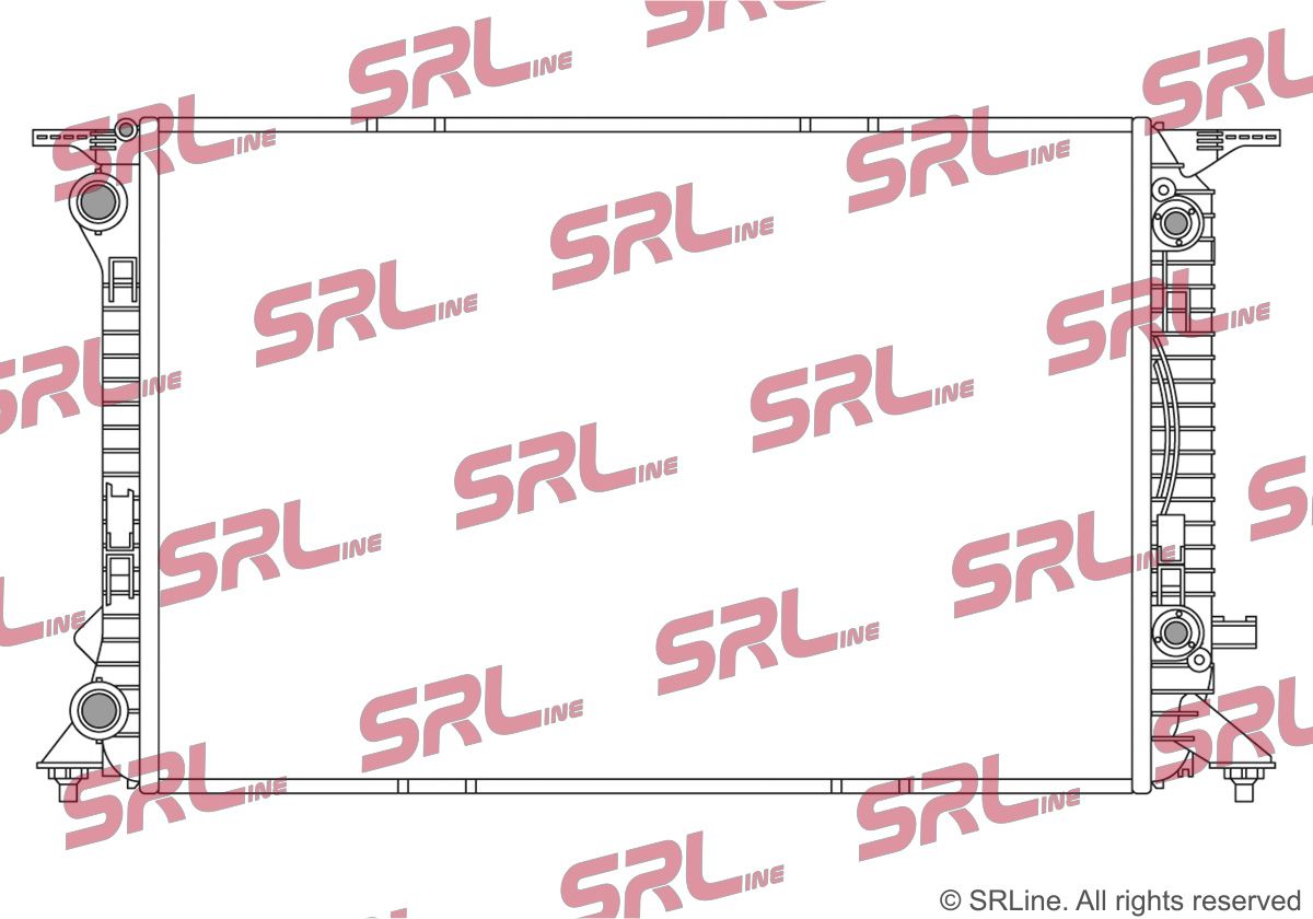 SRLINE 133708-3 Radiator, engine cooling