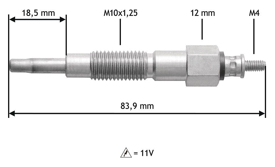VALEO 345180 Glow plug