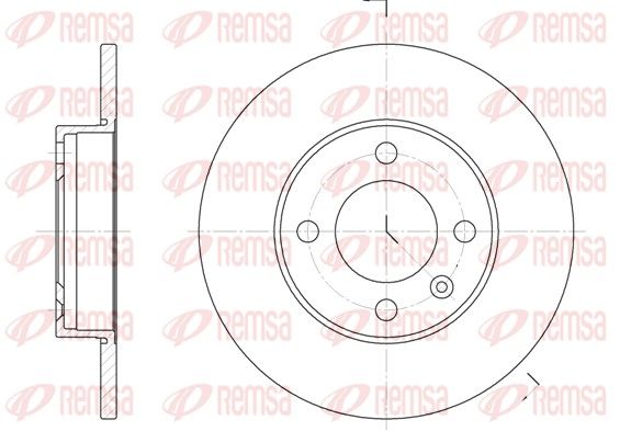 REMSA 6086.00 Brake disc