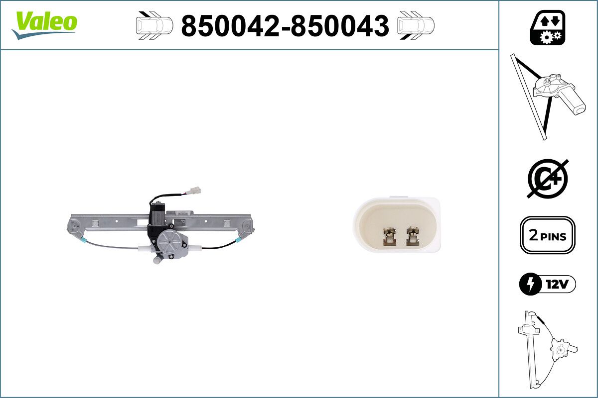 VALEO 850043 Window regulator