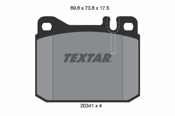 TEXTAR 2034110 Brake pad set, disc brake