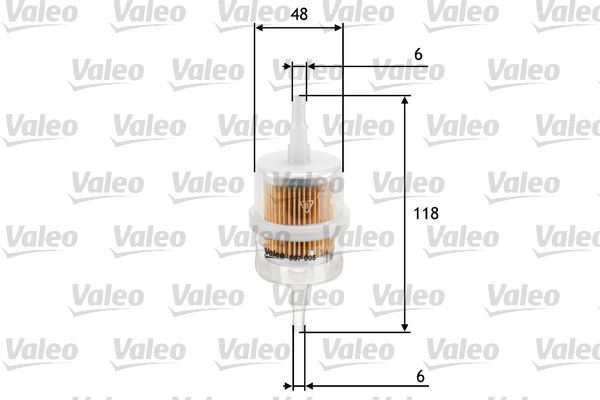 VALEO 587005 Fuel filter