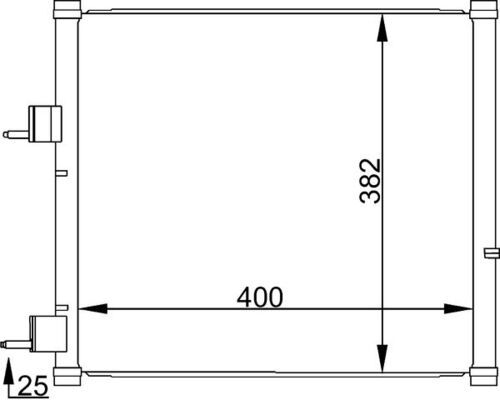 MAHLE AC 184 000S Condenser, air conditioning
