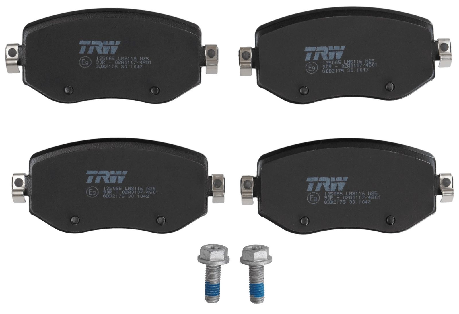 TRW GDB2175 Stabdžių trinkelių rinkinys, diskinis stabdys