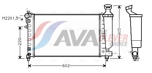 AVA CLEVER CHOICE CNA2119 Radiator, engine cooling