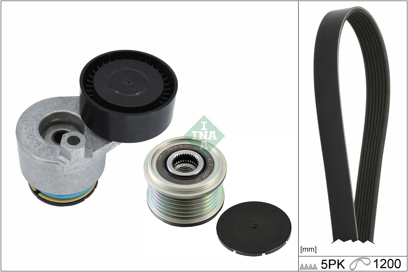 SCHAEFFLER INA 529 0511 20 V-ribbed belt set