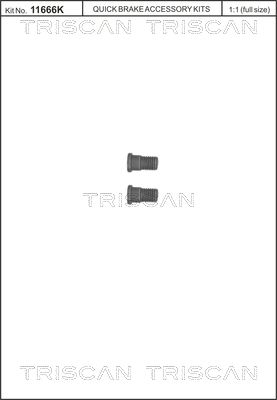 TRISCAN 8105 116007 Screw set, brake disc