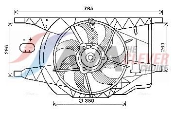 AVA CLEVER CHOICE RT7546 Fan, engine cooling