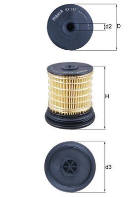 KNECHT KX 397 Fuel filter