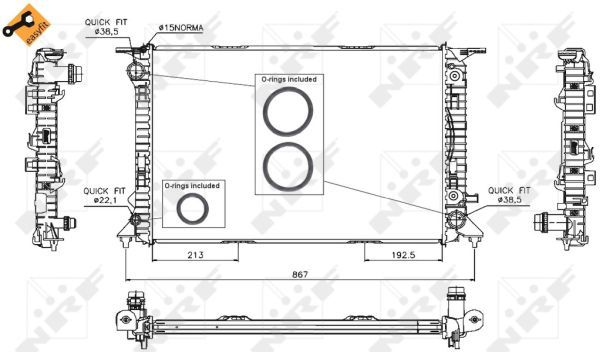 Radiator, engine cooling-6