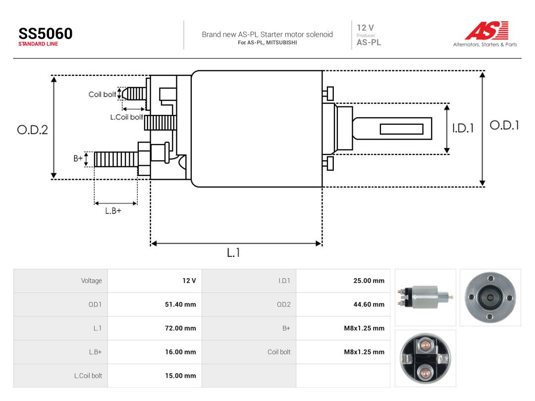 Solenoid Switch, starter-3