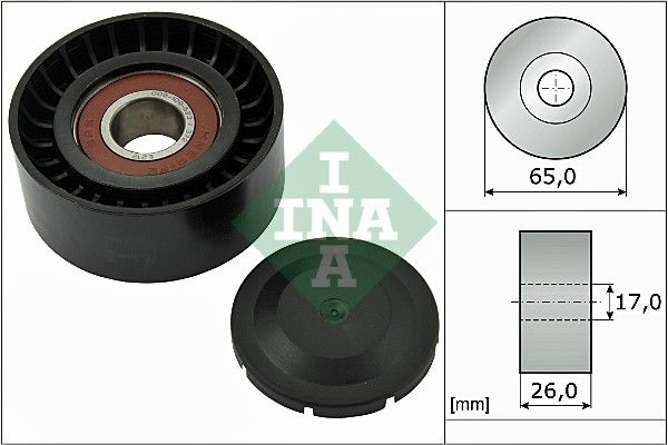 SCHAEFFLER INA 532 0557 10 Deflection/guide pulley, v-ribbed belt