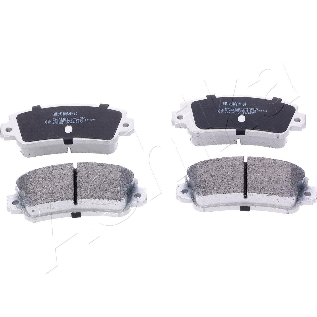 ASHIKA 50-00-0042 Stabdžių trinkelių rinkinys, diskinis stabdys