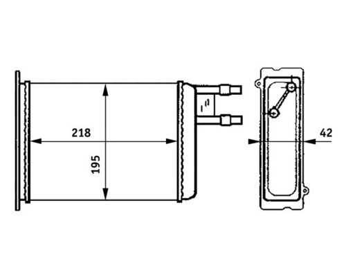 MAHLE AH 147 000S Heat exchanger, interior heating