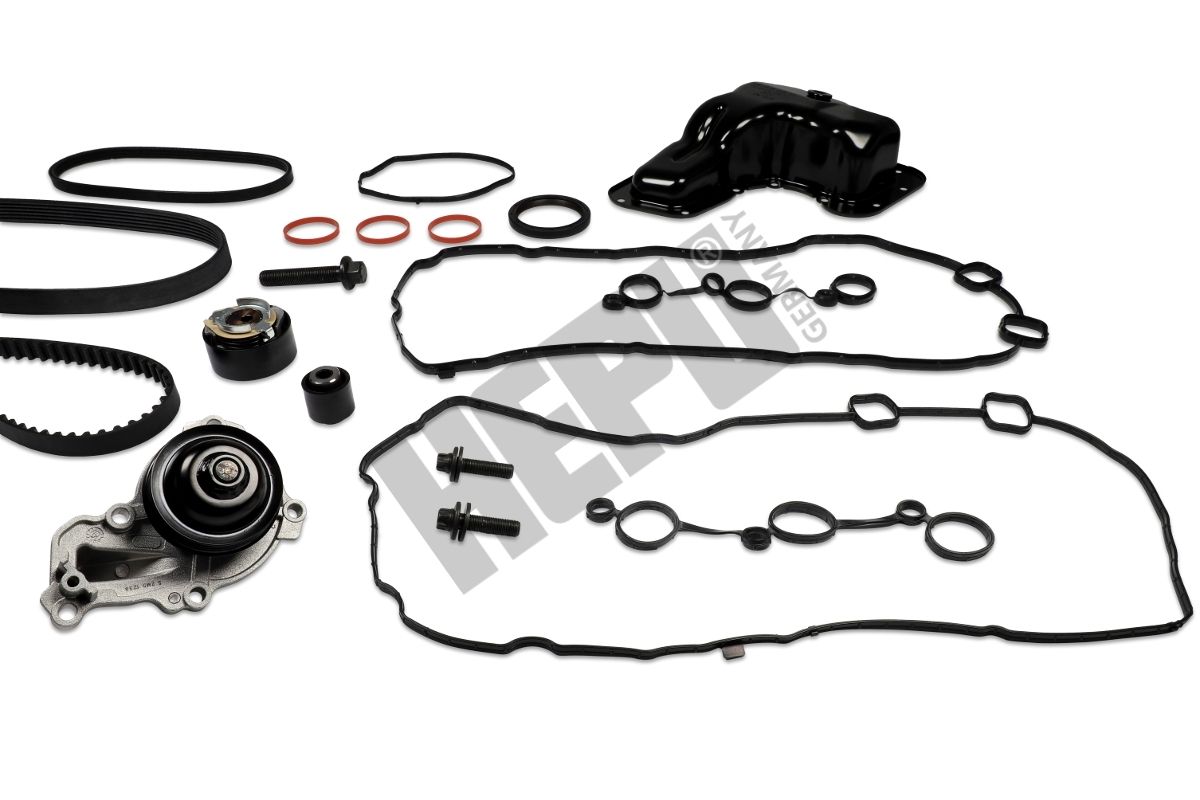 Water Pump + Timing/V-ribbed Belt Set
