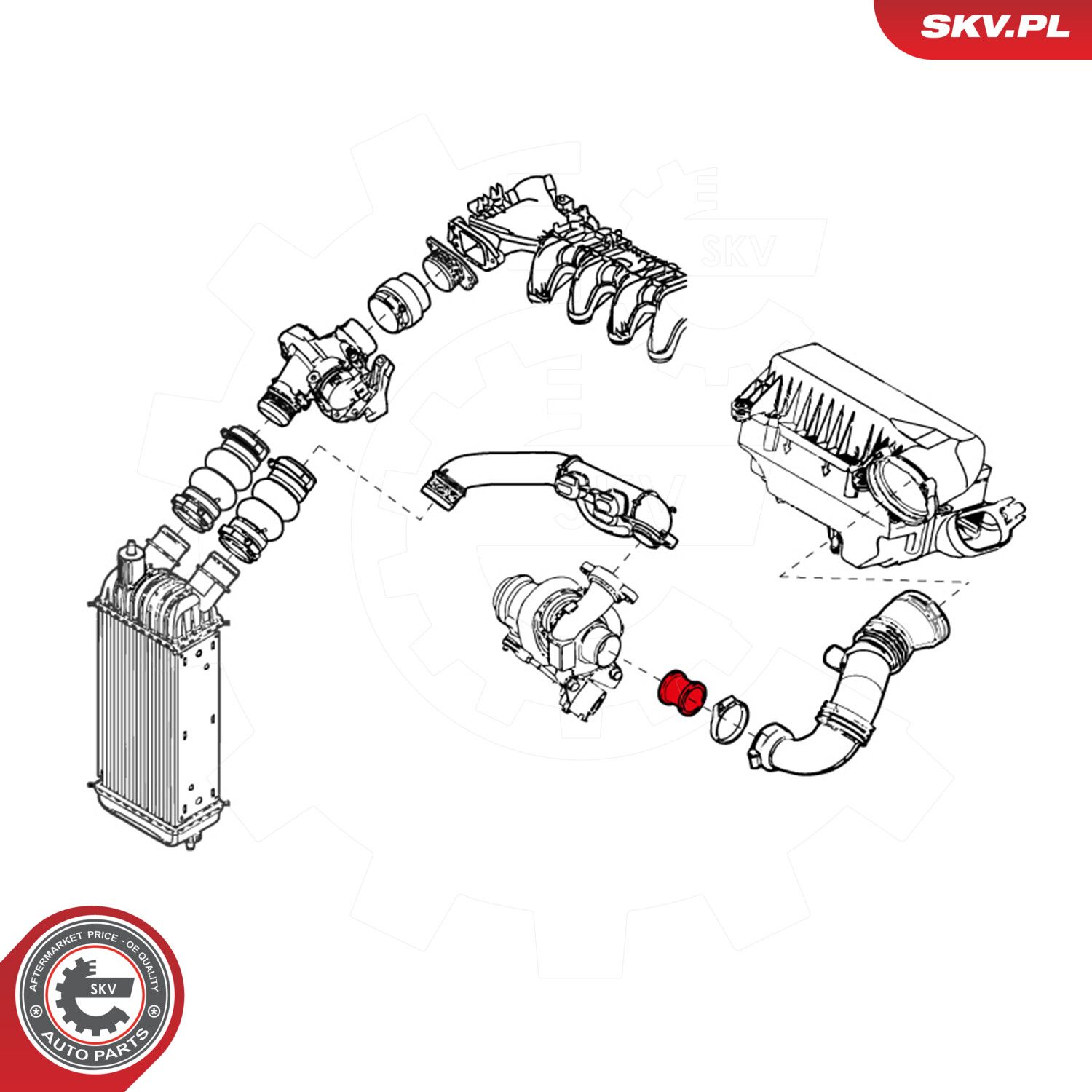 Intake Hose, air filter-2