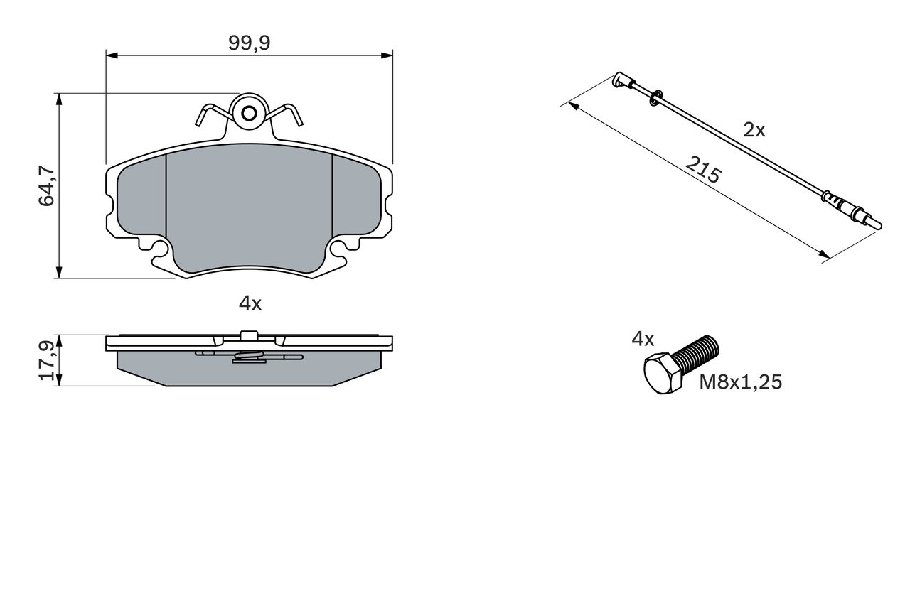 stabdžių trinkelių rinkinys, diskinis stabdys-4