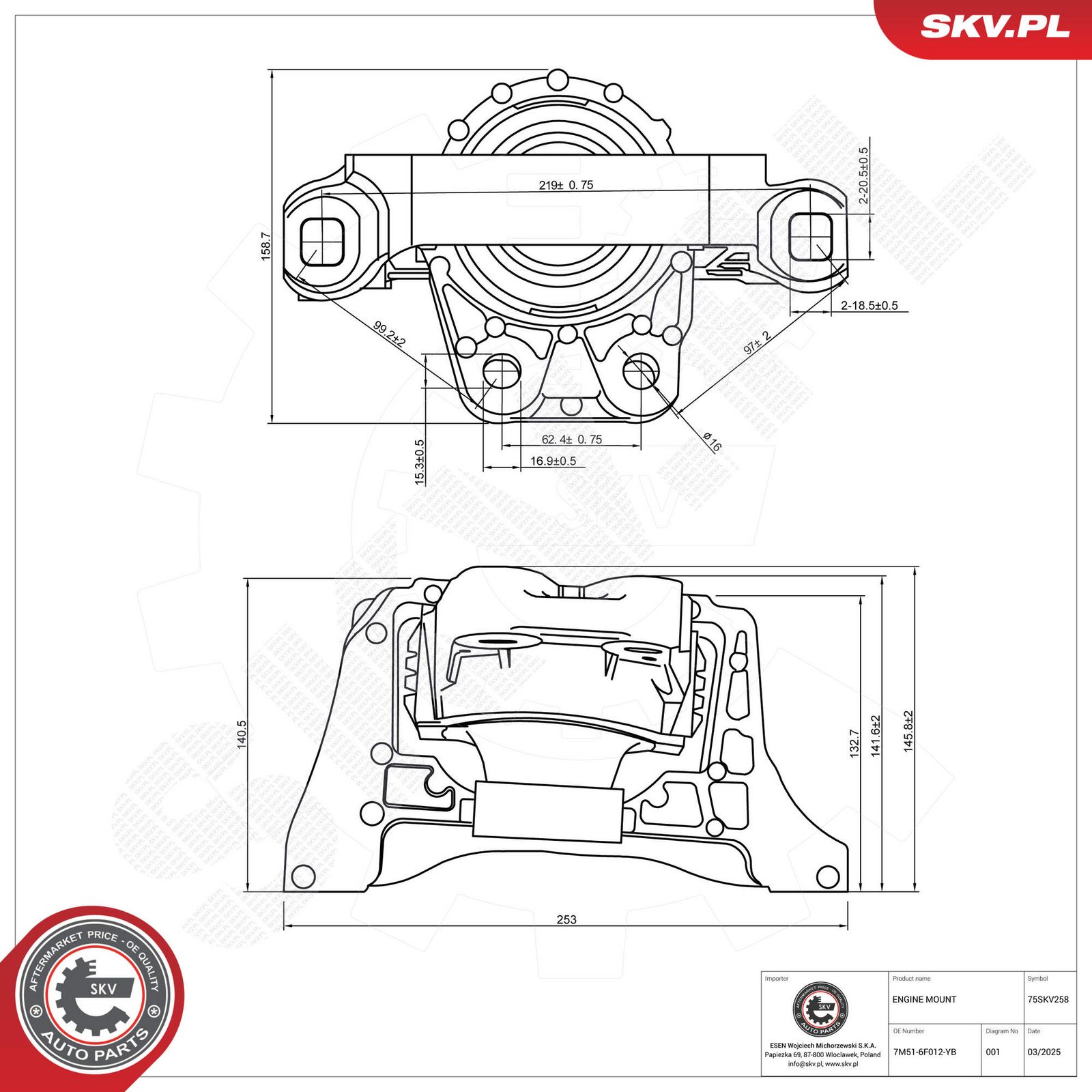 Mounting, engine-5