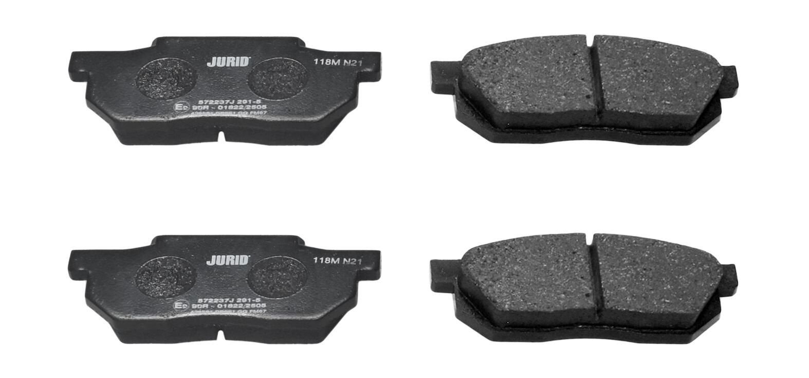 JURID 572237J Brake pad set, disc brake