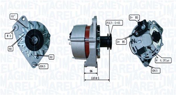 MAGNETI MARELLI 063730520010 Alternator