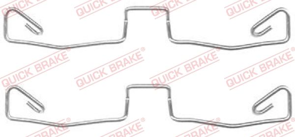QUICK BRAKE 109-1633 Accessory kit, disc brake pad