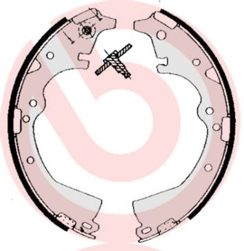 BREMBO S 83 511 Brake shoe set