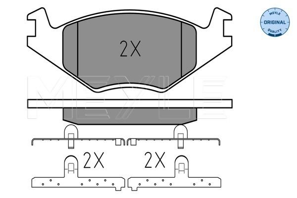 MEYLE 025 208 8719 Brake pad set, disc brake