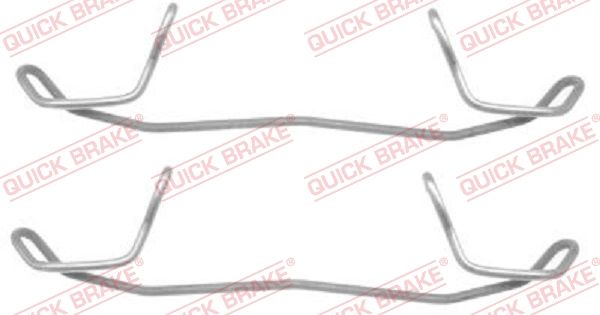 QUICK BRAKE 109-1123 Priedų komplektas, diskinių stabdžių trinkelės
